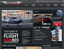Tablet Screenshot of camarilloflightinstruction.com